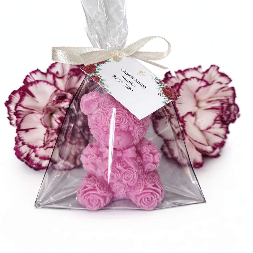 Świeca sojowa Miś z kokardką 3