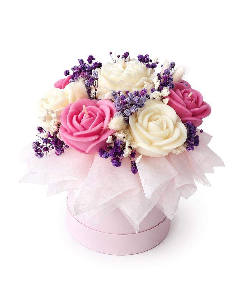 Flowerbox sojowy róża i piwonia 0