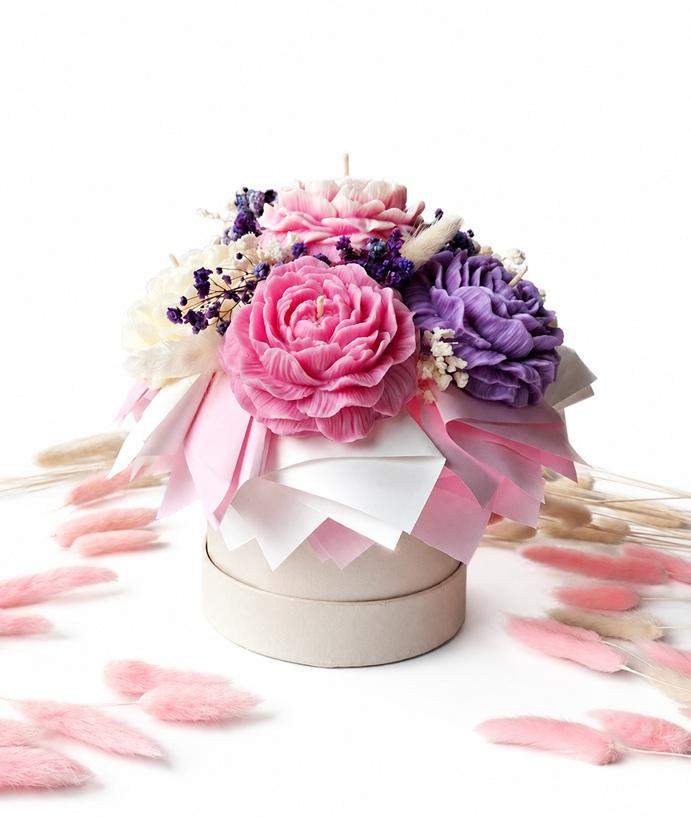 Flowerbox sojowy piwonia 0