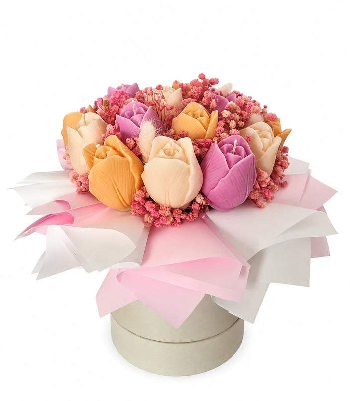 Flowerbox sojowy tulipan 0